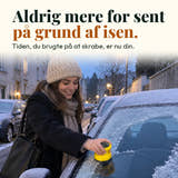 Illustrationsfoto: Aldrig mere for sent på grund af isen. Tiden, du brugte på at skrabe, er nu din.