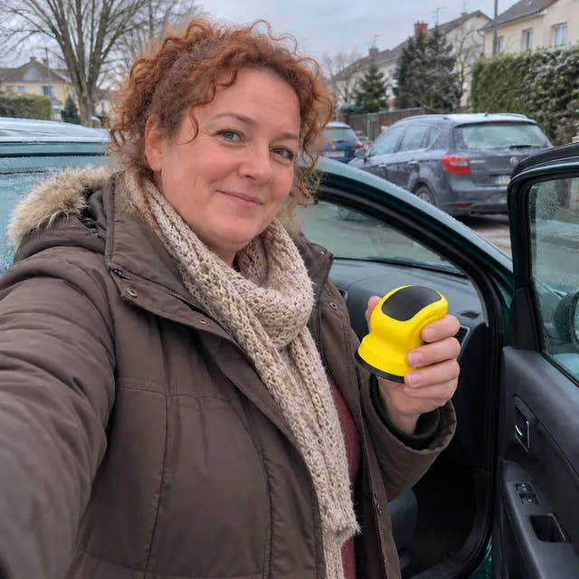 Autossa tallessa, valmiina seuraavaan pakkaseen.